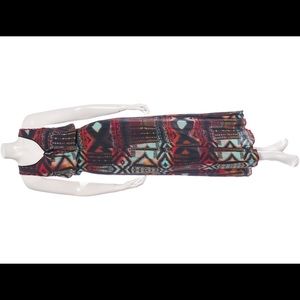 SANDRO Abstract Print Sleeveless Maxi Dress L